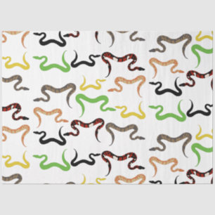 Colourful Snakes Python Reptile Pattern Tissue Paper