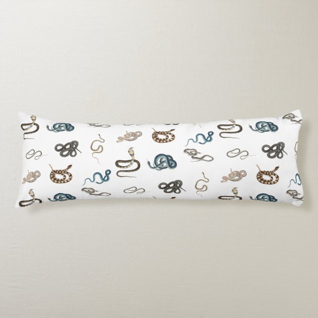 Colourful Snakes Reptile Animal Pattern Body Pillow (Front)