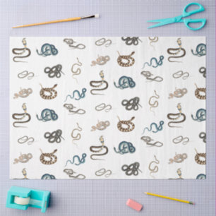 Colourful Snakes Reptile Animal Pattern Tissue Paper