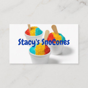 Colourful SnoCone Business Card
