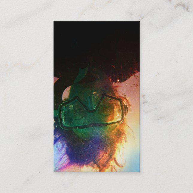 colourful snorkeler business card (Front)