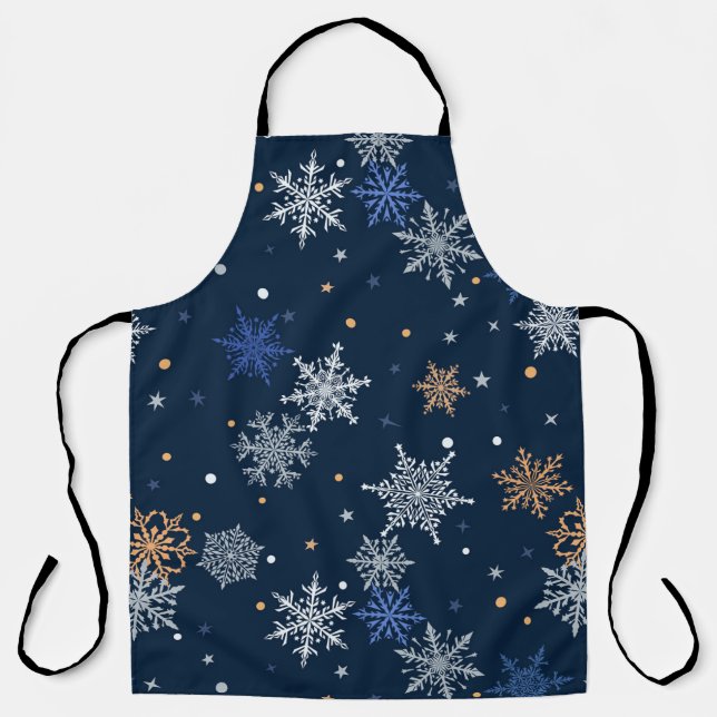 Colourful Snowflakes  Apron (Front)