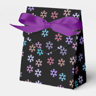 Colourful Snowflakes Pattern Gift Favour Paper Bag Favor Box