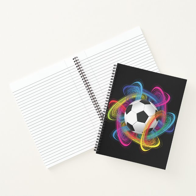 Colourful Soccer Ball Spiral Notebook (Creator Uploaded)
