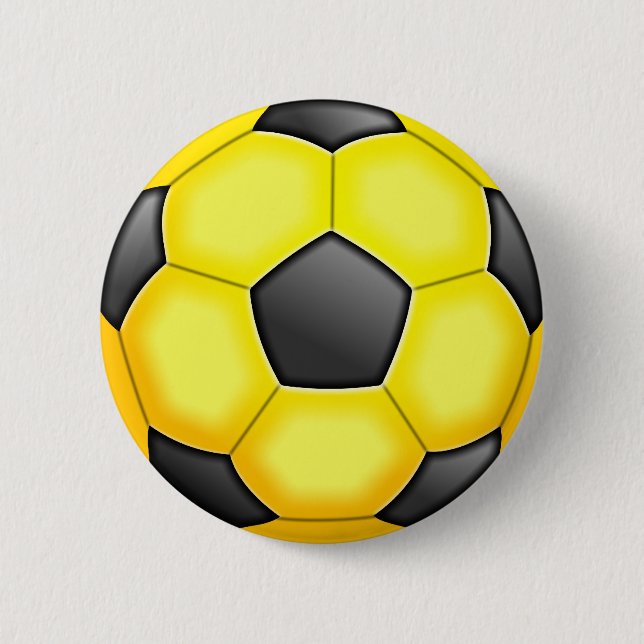 Colourful Soccer Balls 2 Inch Round Button (Front)