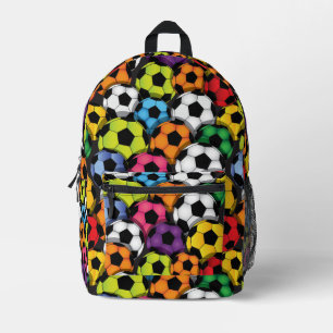 Colourful Soccer Balls Design Back Pack