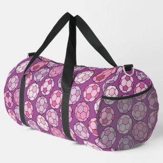 Colourful Soccer Pattern Duffle Bag