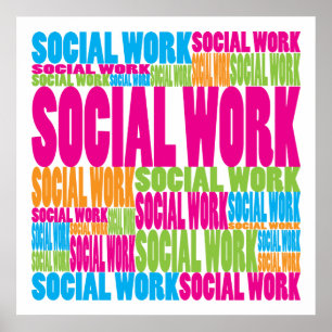 Colourful Social Work Poster