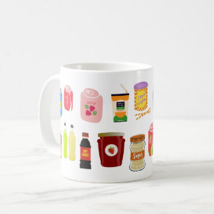 Colourful Soda Cans and Bottles Refreshment Design Coffee Mug