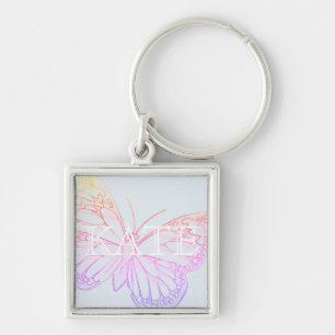 Colourful Soft Butterfly Art Keychain