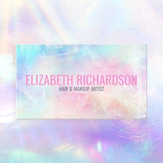 Colourful Soft Delicate Vibrant Pastel Rainbow  Business Card (Creator Uploaded)