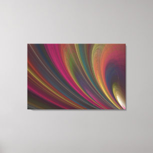 Colourful Soft Sand Waves Canvas Print