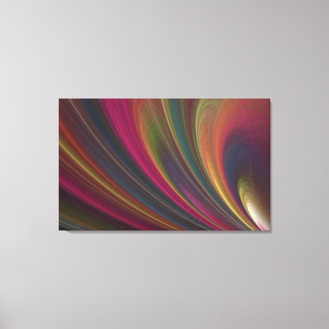Colourful Soft Sand Waves Canvas Print (Front)