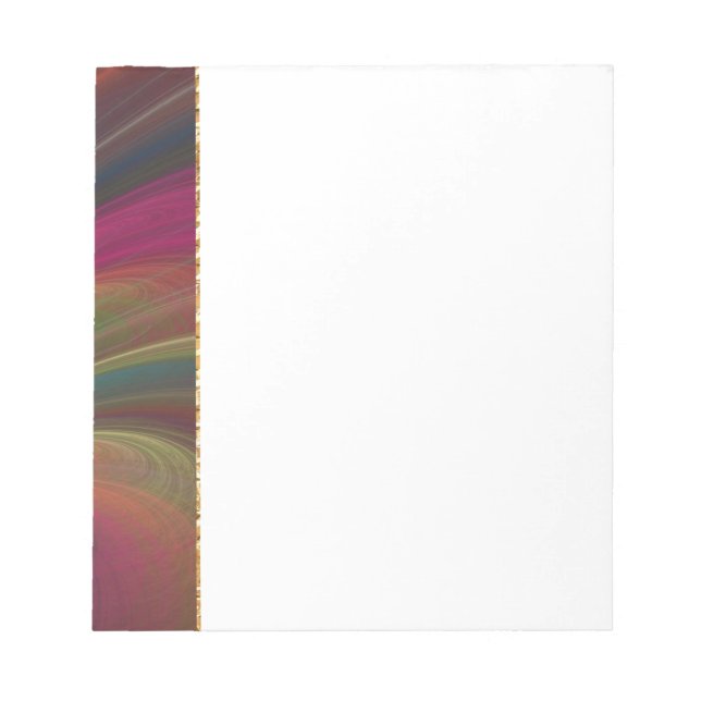 Colourful Soft Sand Waves Notepad (Front)