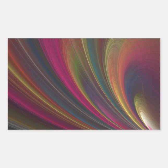 Colourful Soft Sand Waves Sticker (Front)