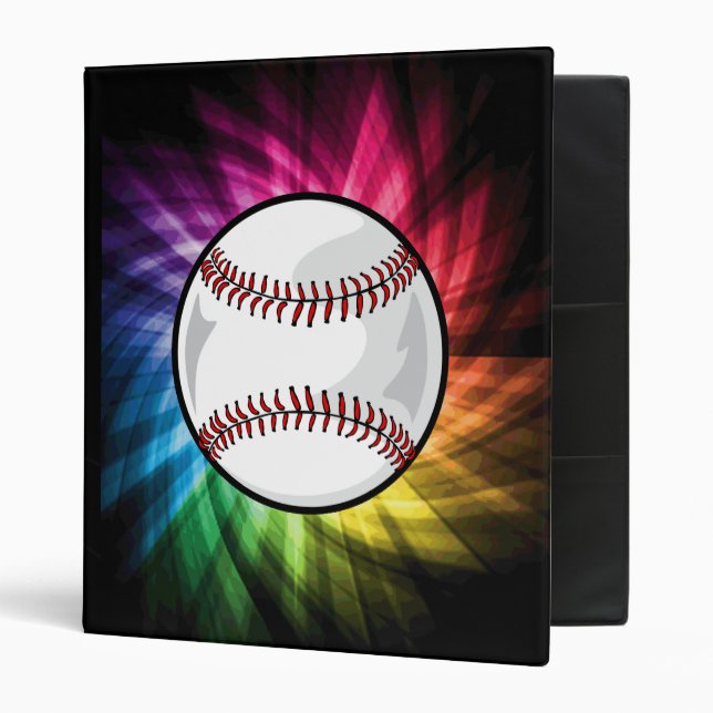 Colourful Softball; Baseball Binder (Front/Inside)