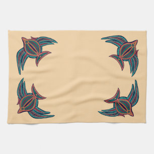 Colourful South Seas Art Kitchen Towel