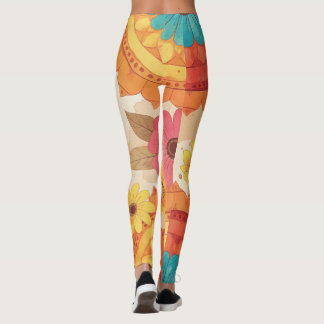 Colourful Southwest Inspired Floral Leggings