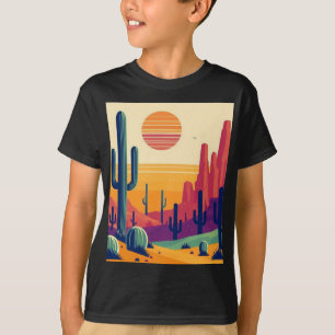 Colourful southwestern desert art T-Shirt