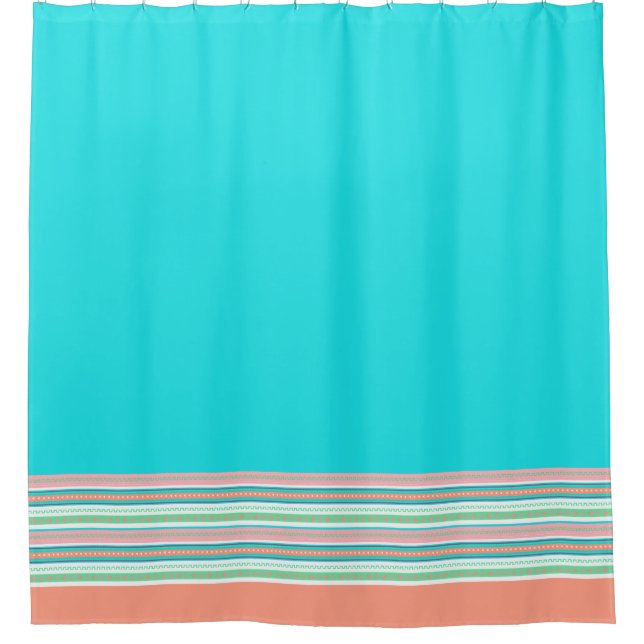 Colourful Southwestern Shower Curtain (Front)