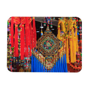 Colourful souvenirs in a shop, China Magnet