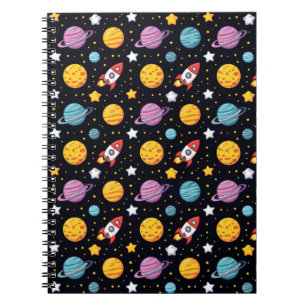 Colourful Space Adventure Notebook