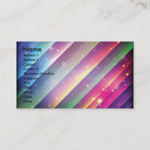 Colourful Space Backgrounds2, Name, Address 1, A.. Business Card