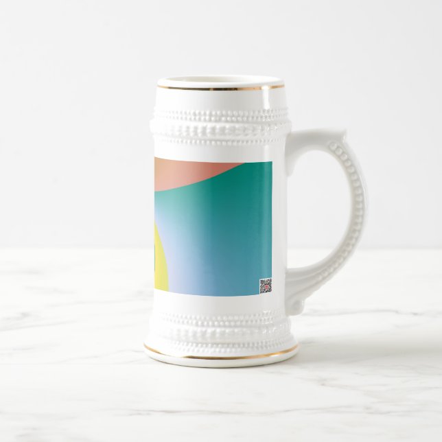 Colourful Space Beer Stein (Right)