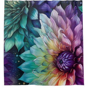 Colourful Space Dahlia Flower