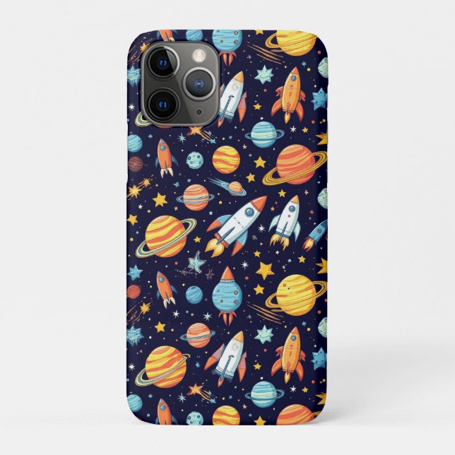 Colourful Space Exploration Pattern Case-Mate iPhone Case (Back)