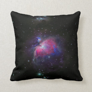 Colourful Space Galaxy Stars Throw Pillow
