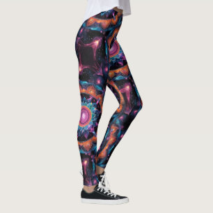 Colourful Space Mandala Leggings