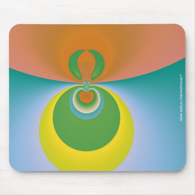 Colourful Space Mouse Pad (Front)
