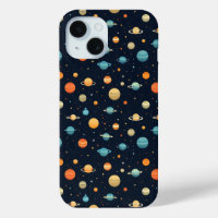 Colourful Space Planet Pattern