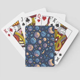 Colourful Space Themed Playing Cards