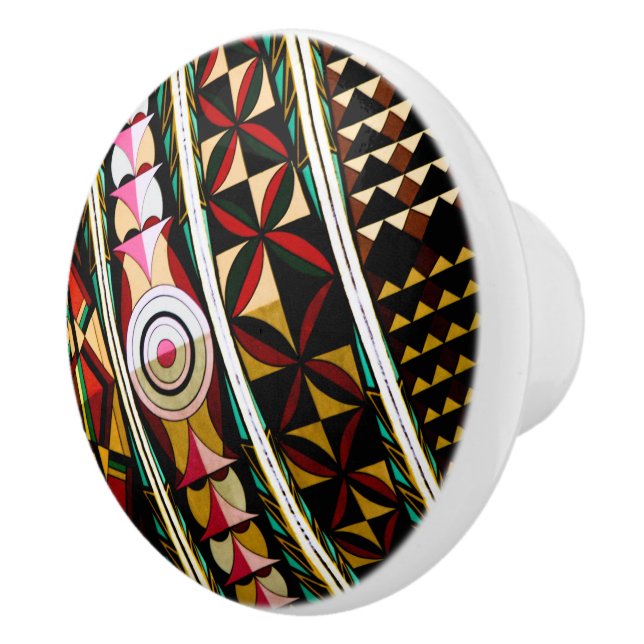 Colourful Spanish Architecture Ceramic Knob (Right)