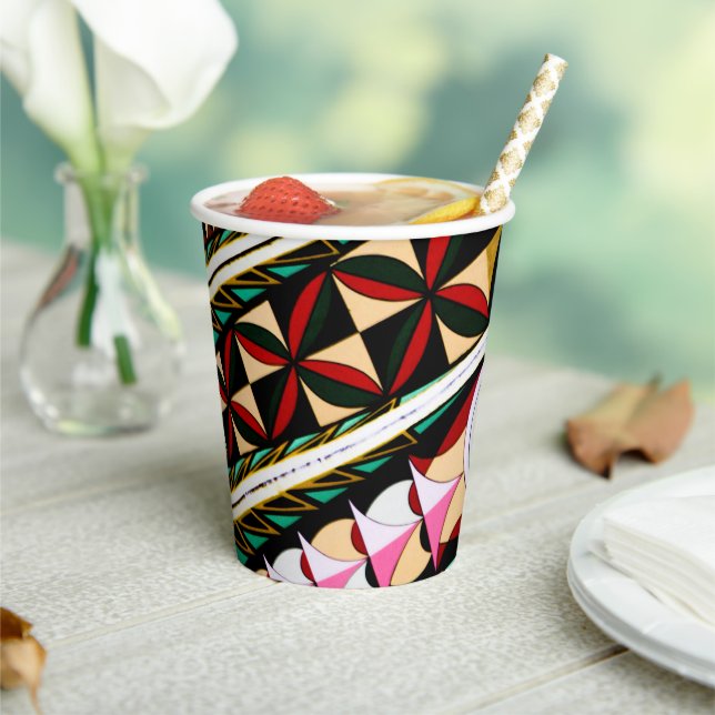Colourful Spanish Architecture Paper Cups (Insitu)