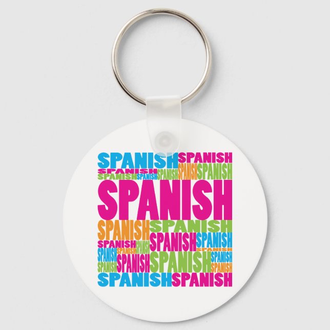 Colourful Spanish Keychain (Front)