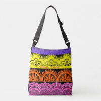 Colourful Spanish lace floral design-no.2