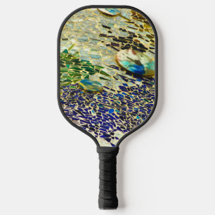 Colourful Spanish Mosaic Pickleball Paddle