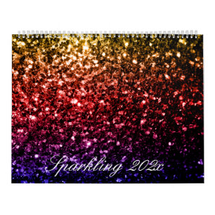 Colourful Sparkles Custom Printed Calendar 2025