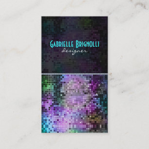 Colourful Sparkles & Glitter Pattern 2 Business Card