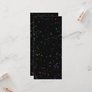 Colourful sparkling stars in night sky black desig