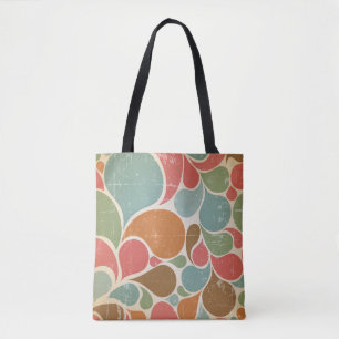 Colourful Spatters: Abstract Retro Pattern. Tote Bag