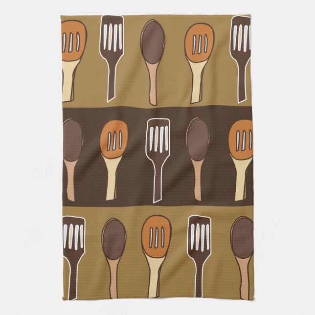 Colourful Spatula Kitchen Cooking Utensils Towel (Vertical)