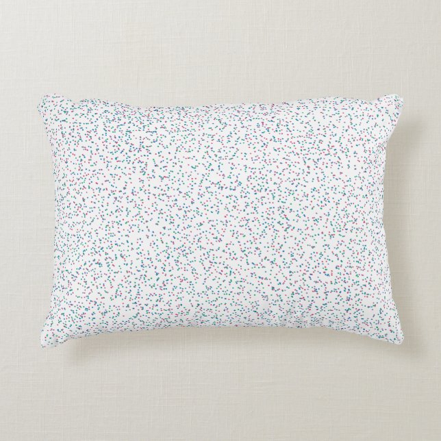 Colourful Speckled Spring Dots  Accent Pillow (Front)