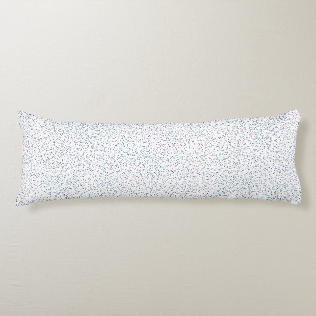 Colourful Speckled Spring Dots  Body Pillow (Front)
