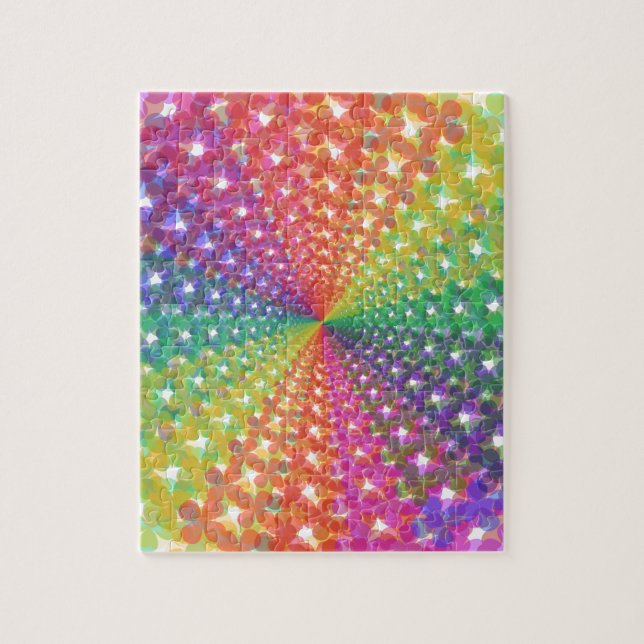 Colourful spectral background jigsaw puzzle (Vertical)