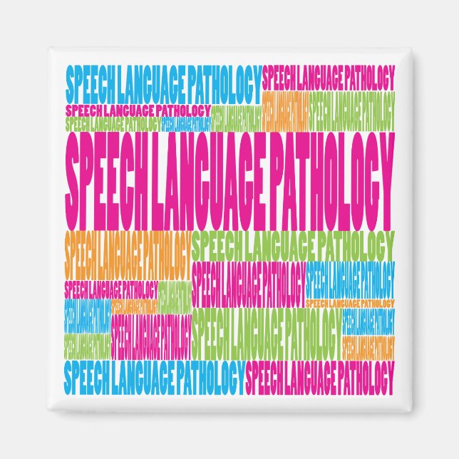 Colourful Speech Language Pathology Magnet (Front)