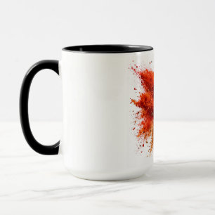 Colourful Spice Powder Explosion Burst White Mug